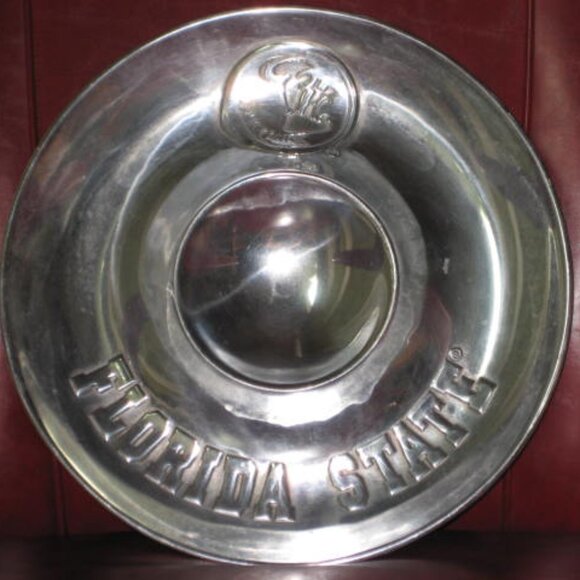 WILTON ARMETALE Florida State Seminoles FSU 13" Chip & Dip Snacks Desserts - Picture 9 of 13